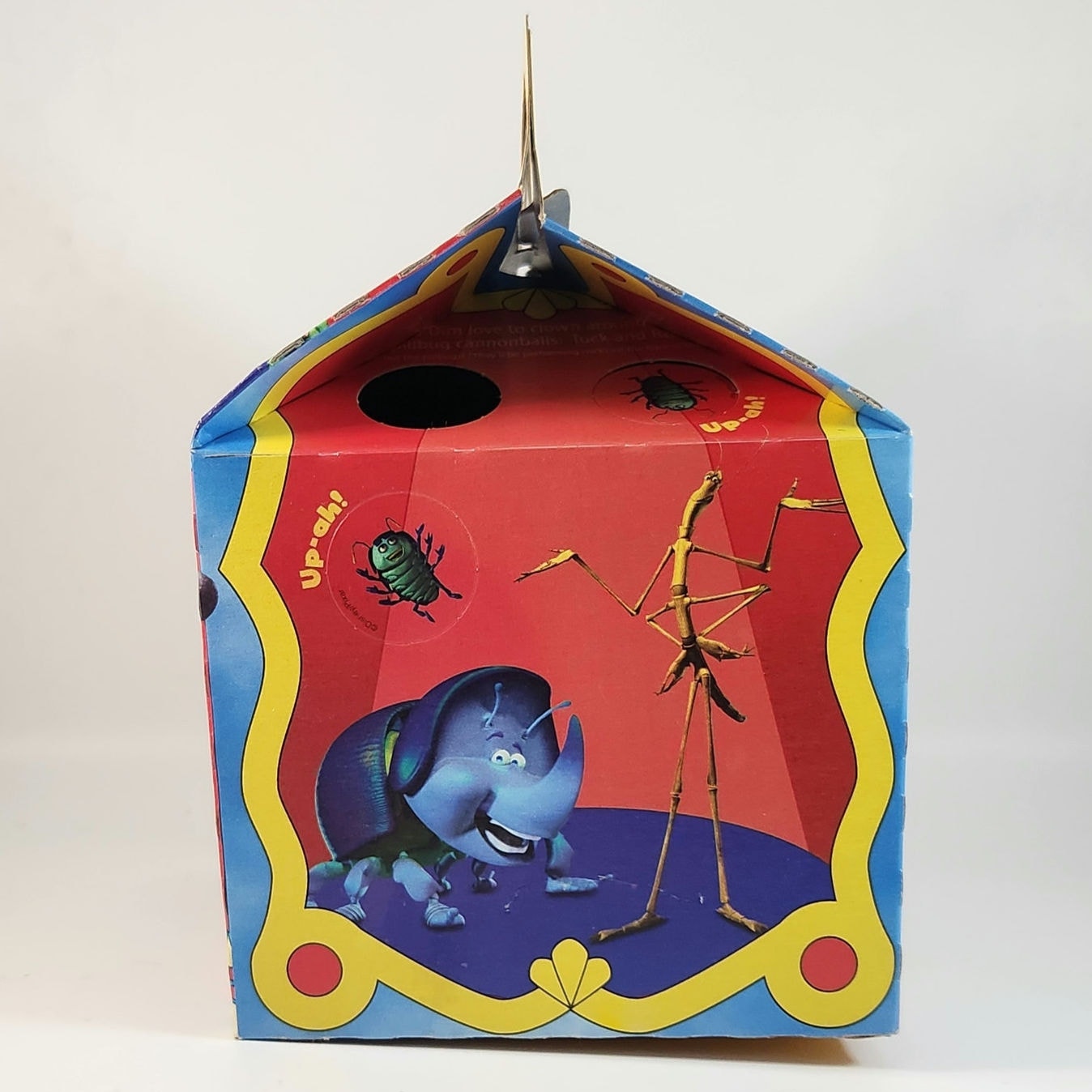 1998 McDonald’s Happy Meal Box – Disney Pixar A Bug’s Life Circus Theme