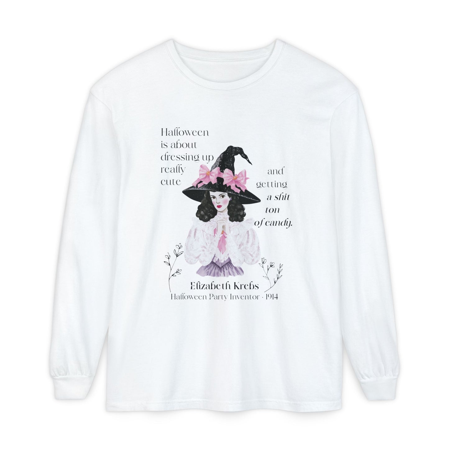 Elizabeth Krebs Halloween Witch Long Sleeve Tee