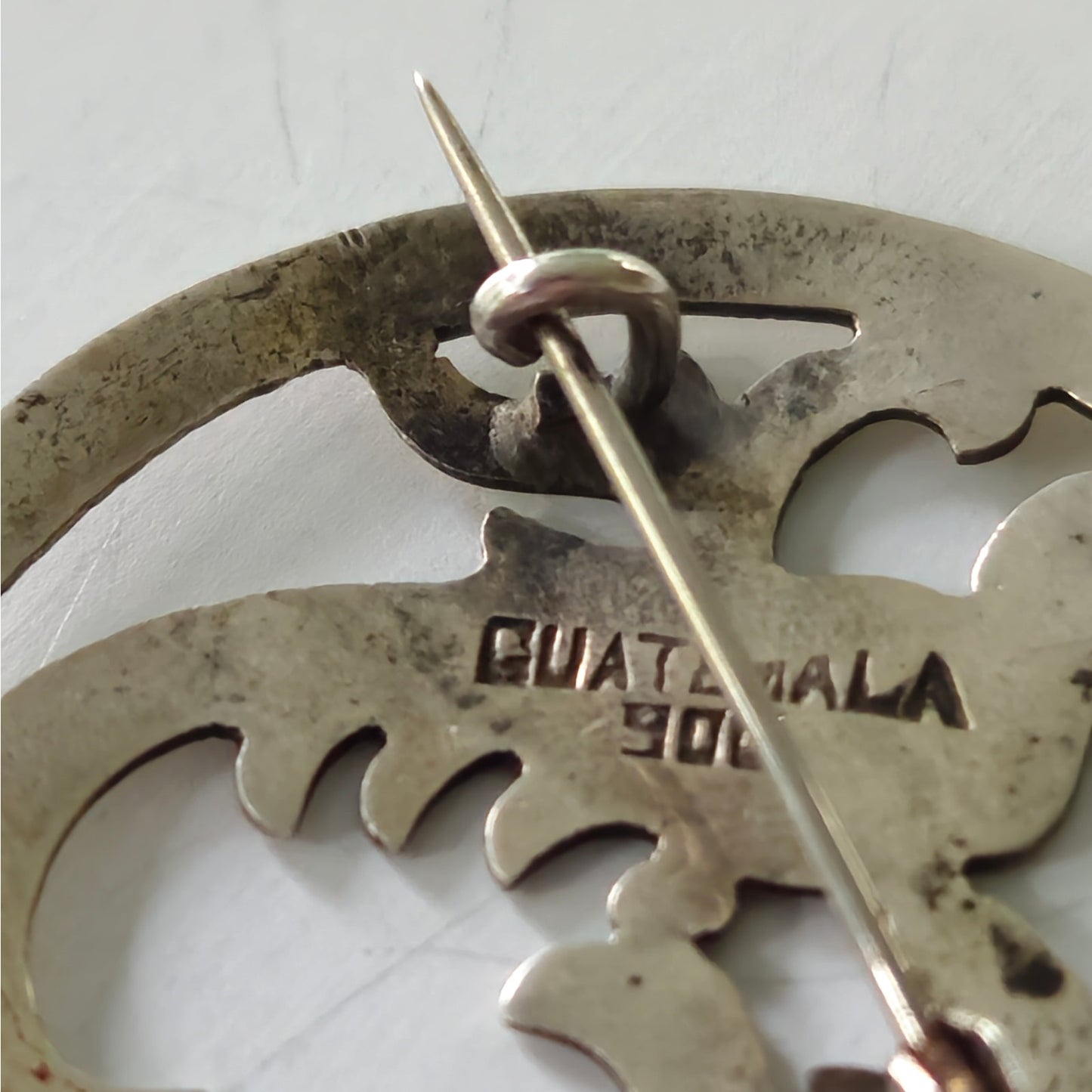 1940s Guatemalan 900 Silver Bird Brooch
