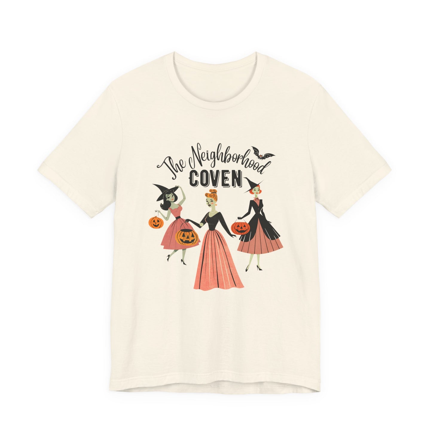 The Neighborhood Coven Tee — Retro Halloween Witch T‑Shirt
