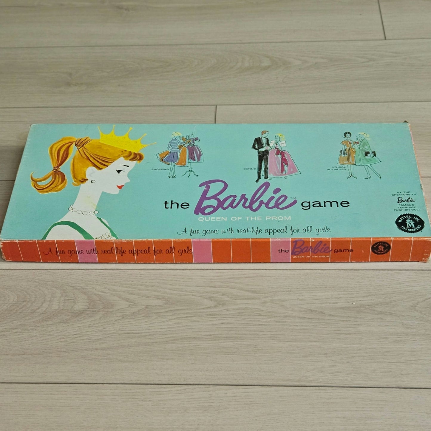 1960 Mattel Barbie Queen of the Prom Board Game