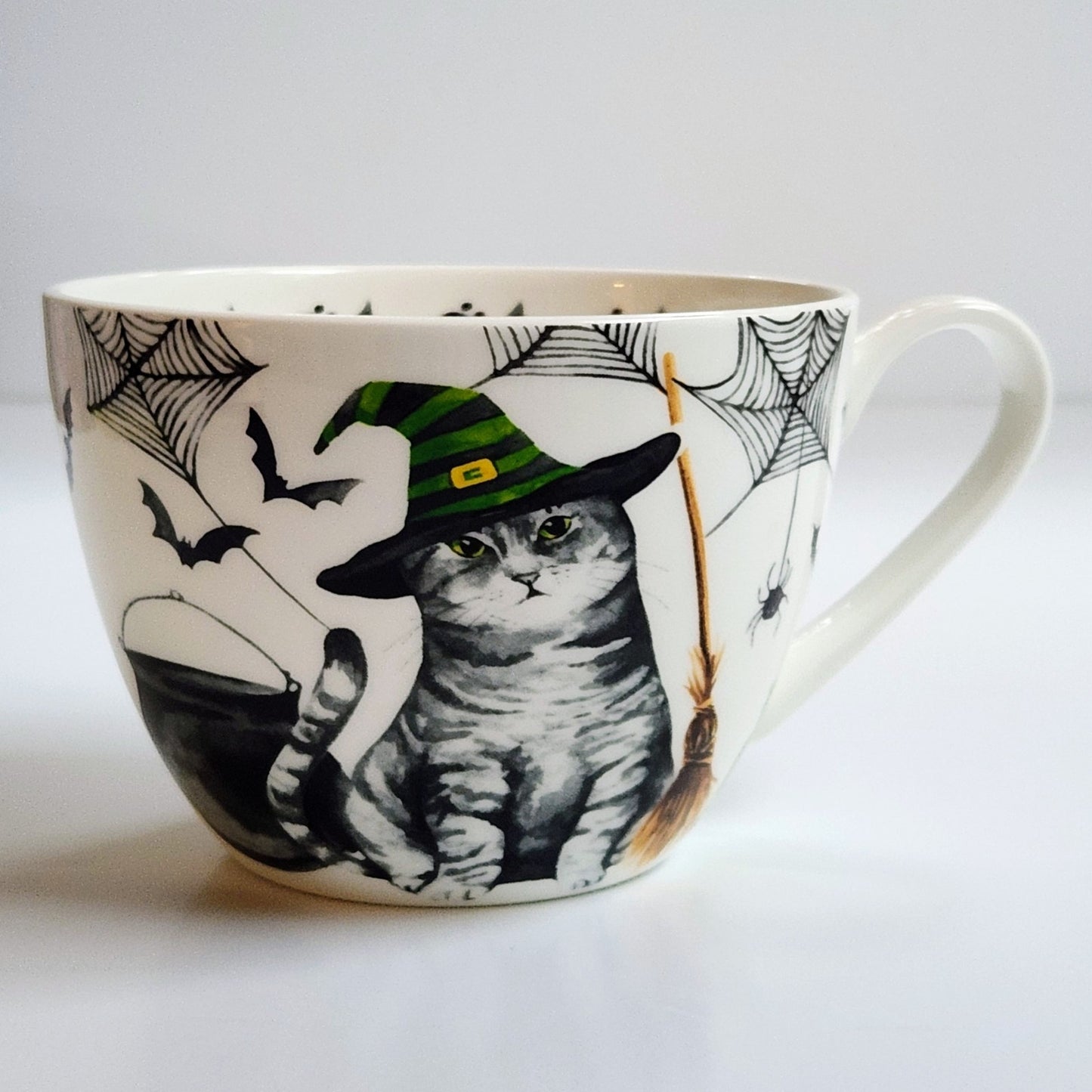 🎃 Creepy Cat Bone China Halloween Mug - Portobello By Design | Home