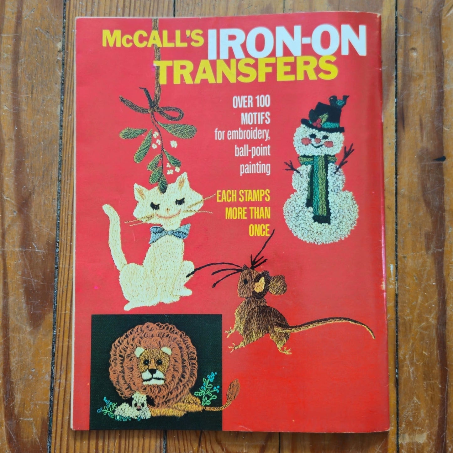Vintage 1970s McCall's Christmas Iron On Transfers Embroidery Patterns