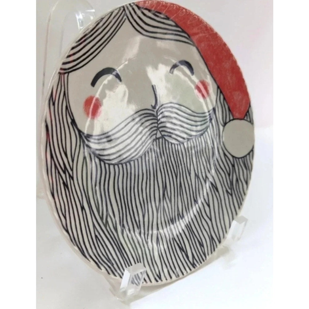 Anthropologie Santa Canape Plate by Kristina Saywell | Krafty K Design Ceramic