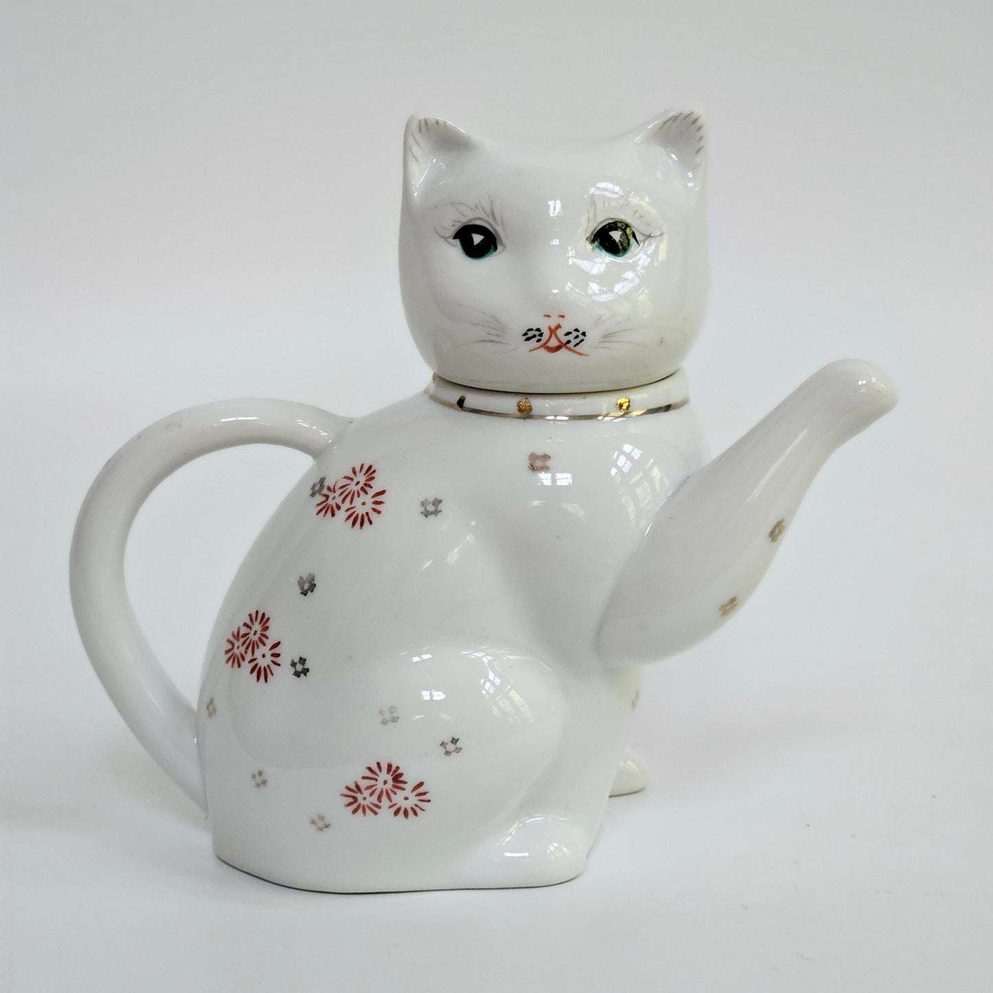 Mid Century Japanese Cat Teapot