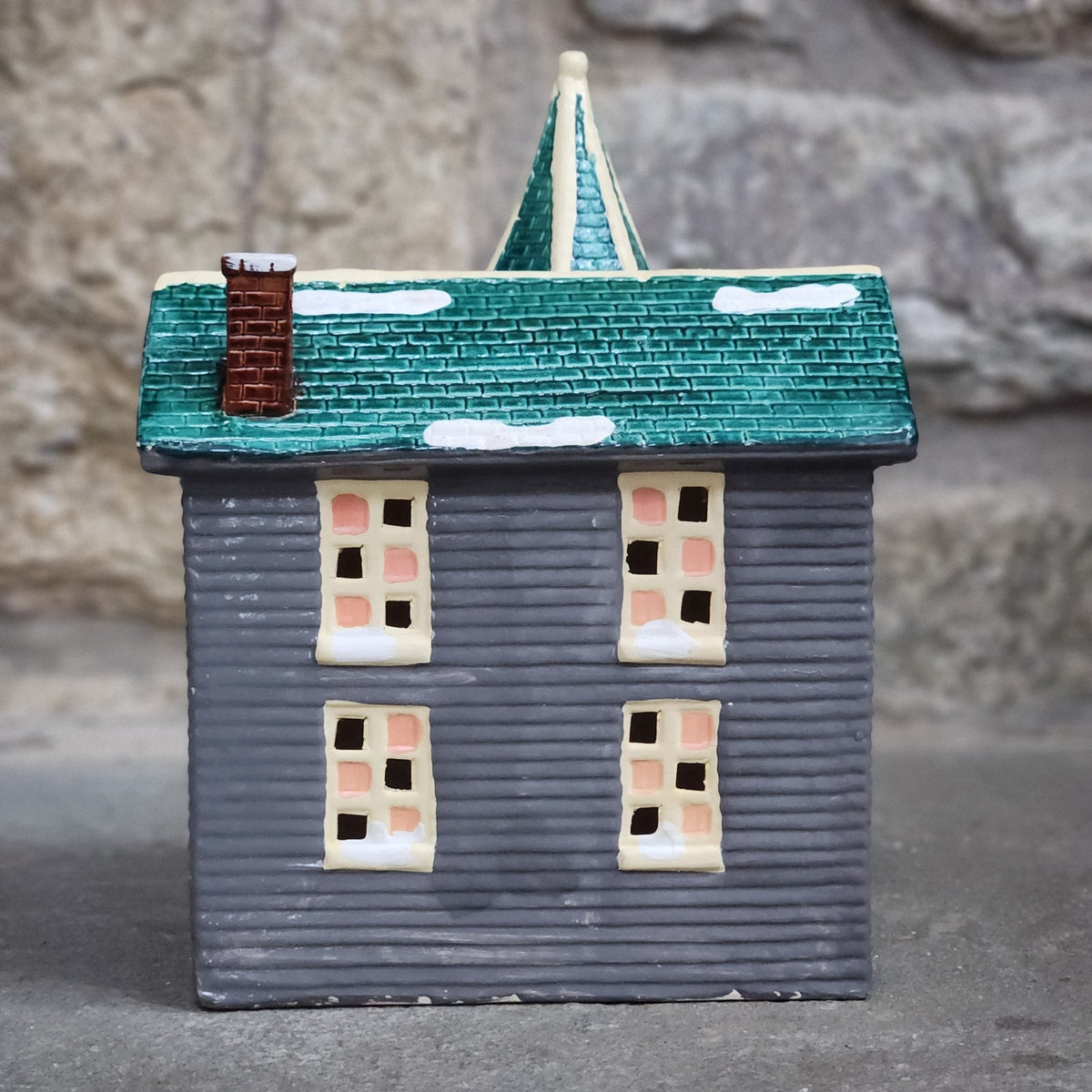 Vintage Dept 56 Bayport Snowhouse Series Lighted House | 80s Victorian Christmas