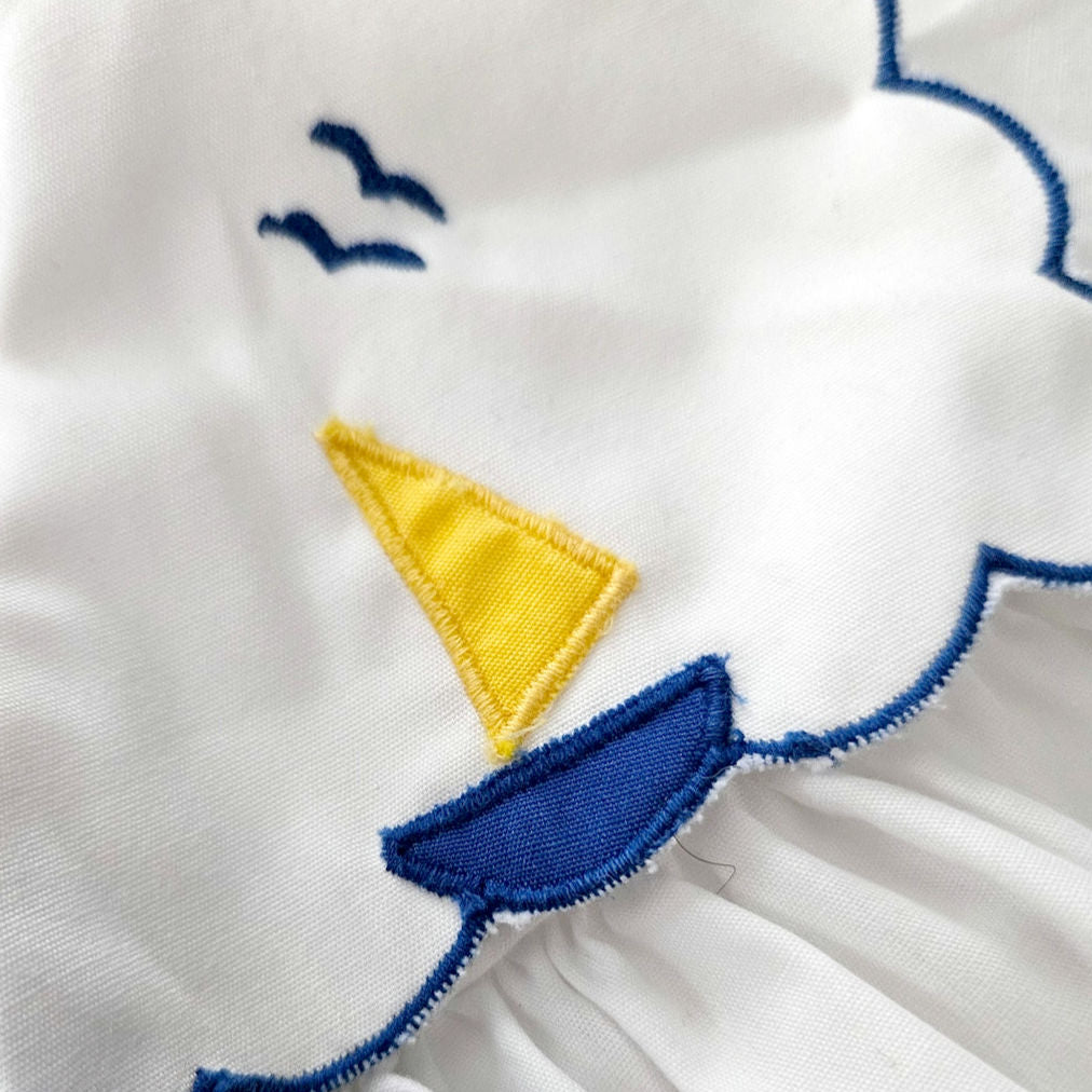 1980s Sailboat Sailor Dress | Girls 2T