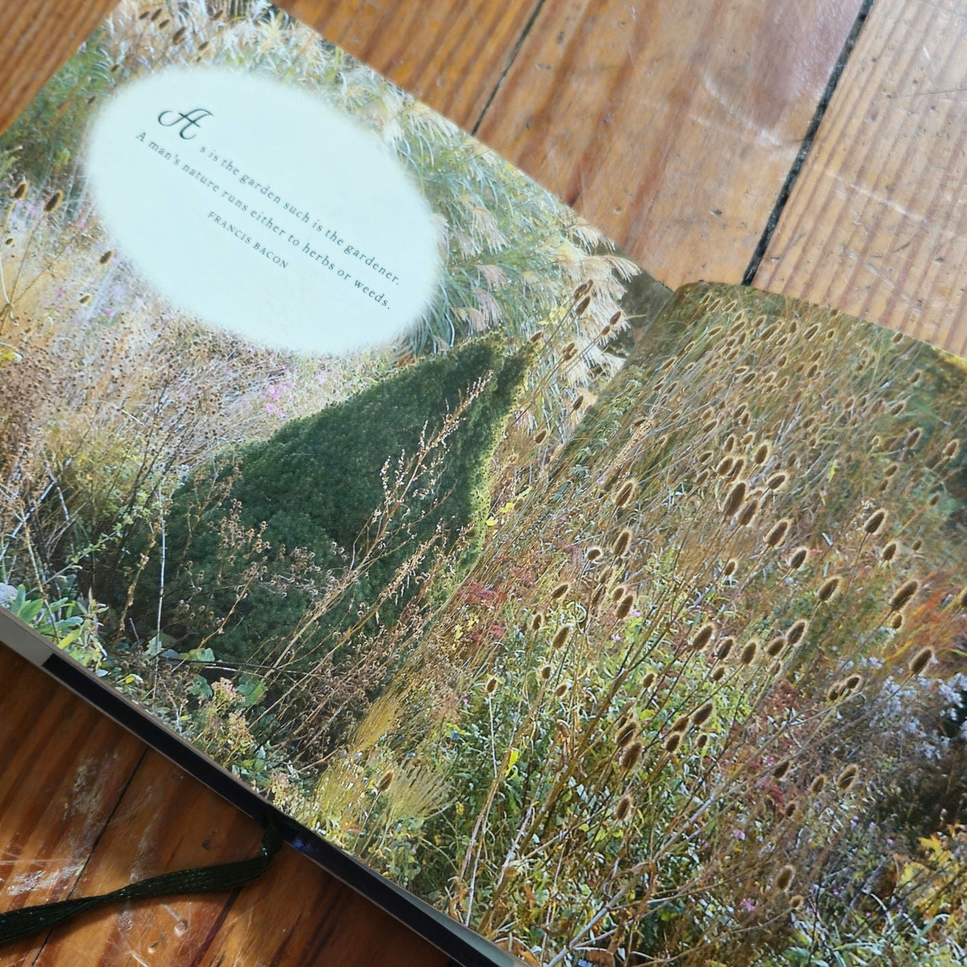 Vintage 1991 "Garden Clippings" Hardcover Book | Literary Garden Quotes