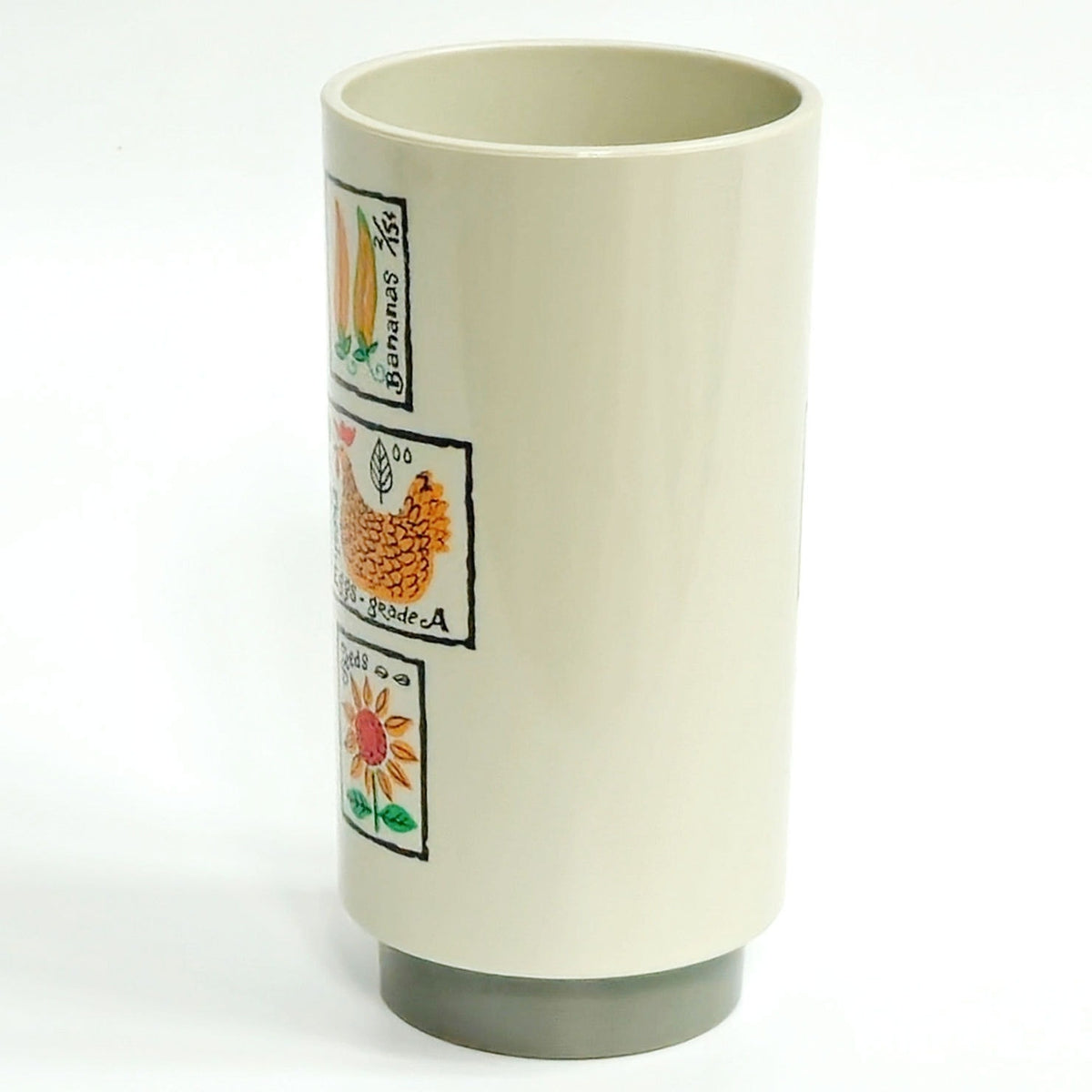 MCM Farmers Market Plastic Pitcher and 5 Cups