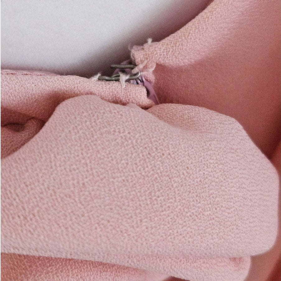 1980s Eve of Milady Blush Pink Cocktail Dress | Women's S/M