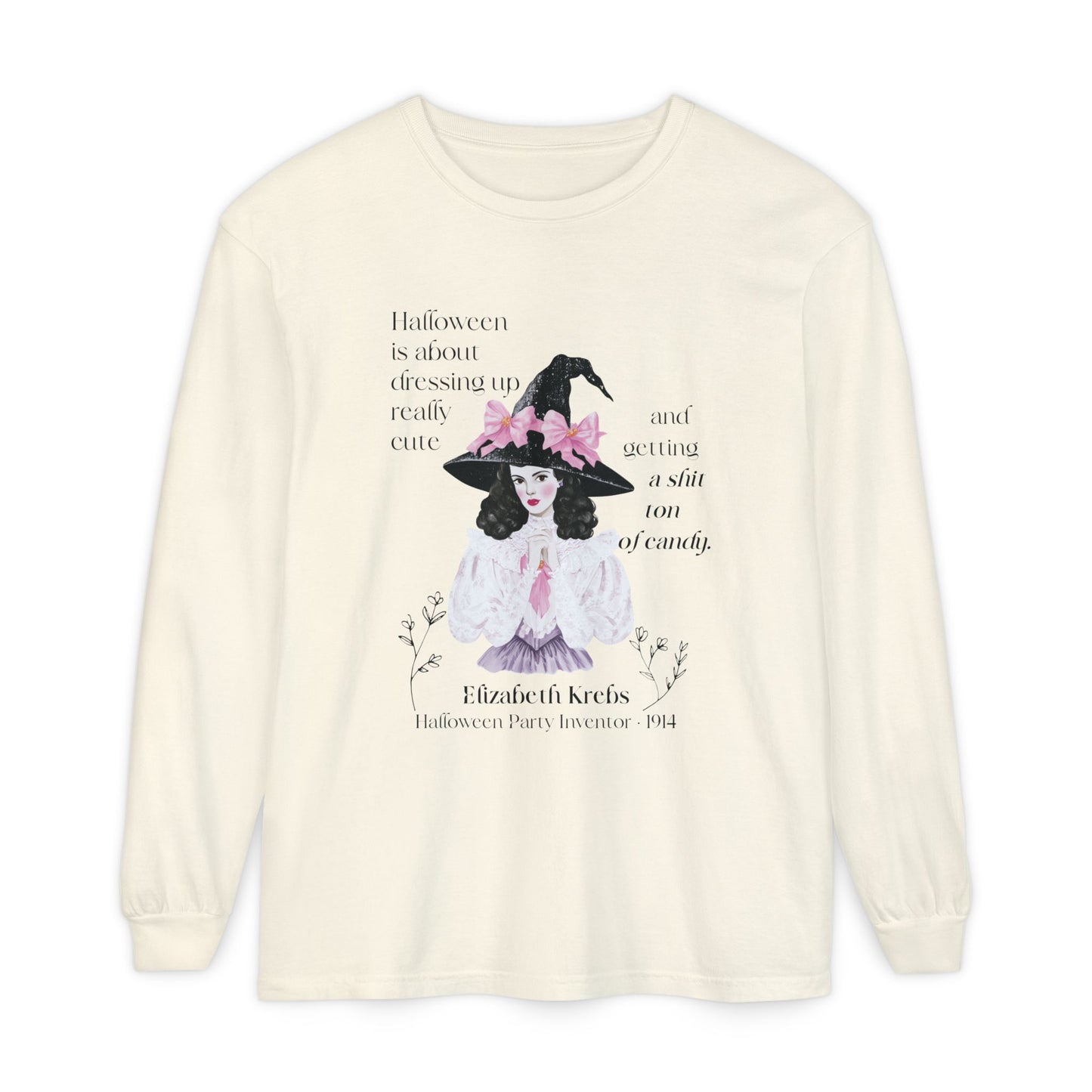 Elizabeth Krebs Halloween Witch Long Sleeve Tee