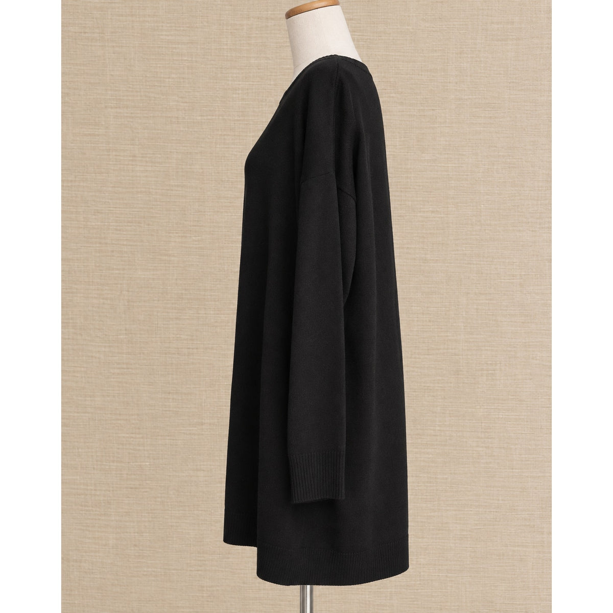Eileen Fisher Merino Wool Black Tunic Sweater | Women's M