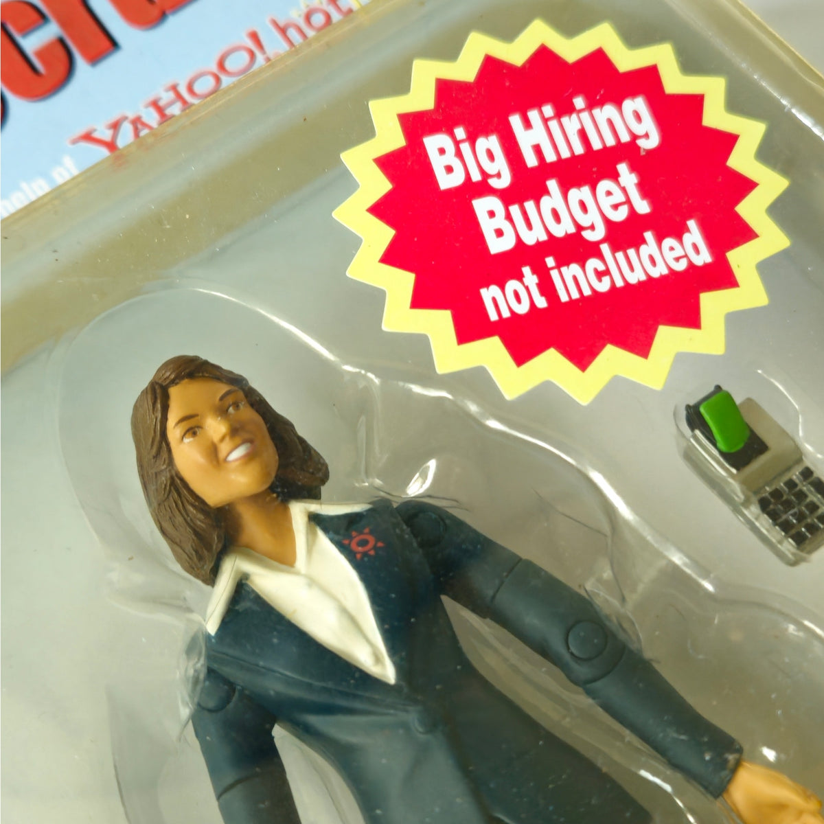 NIB Vintage Yahoo! HotJobs Super Recruiter Action Figure | Y2K 2005 HR Promo