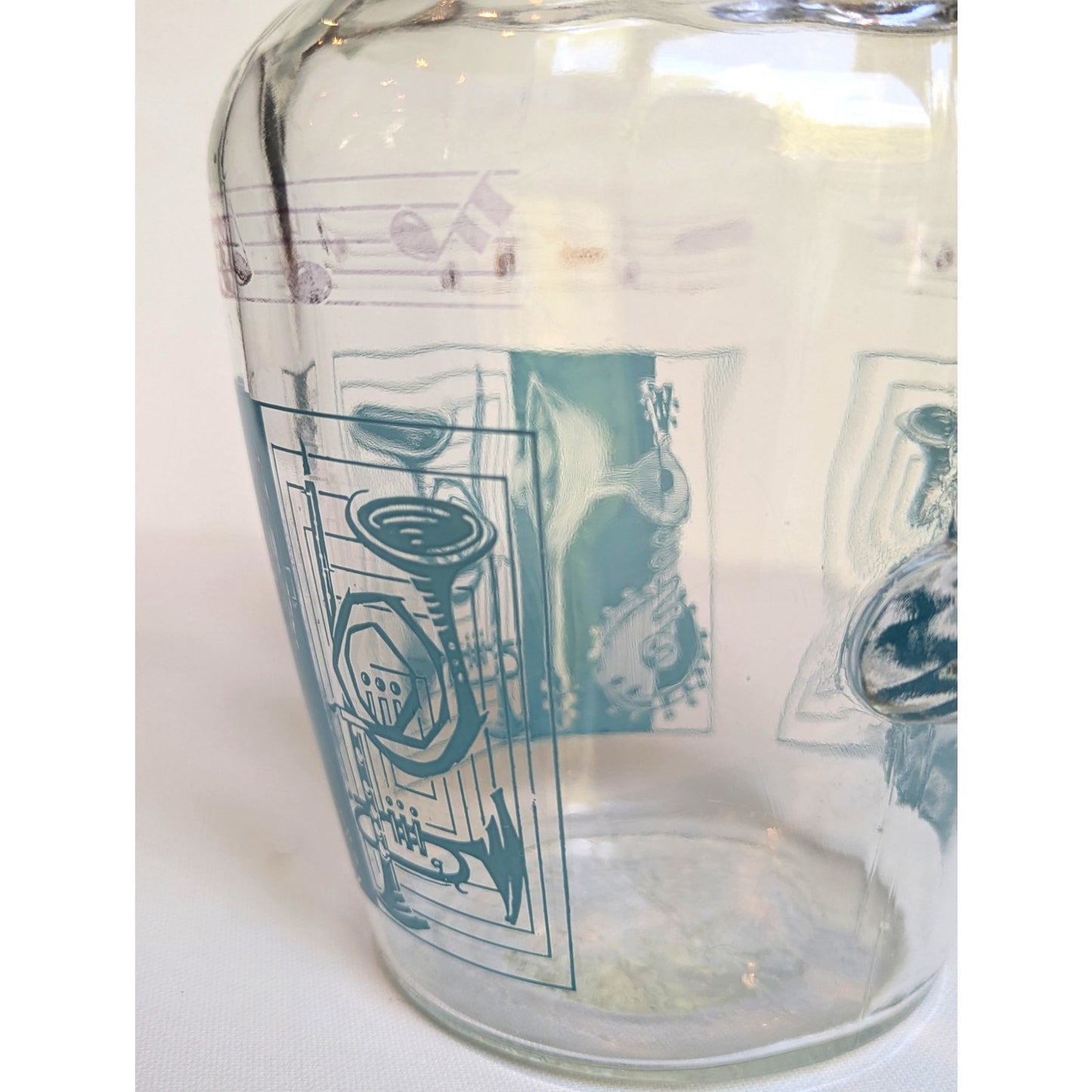 MCM Glass Musical Pitcher