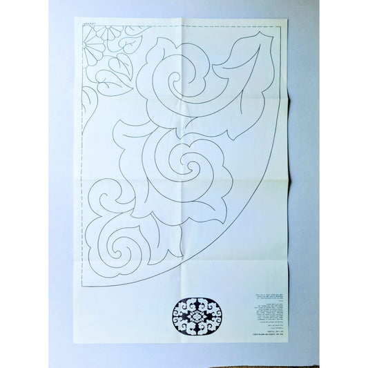 Mid Century Oval Rug Hooking Pattern