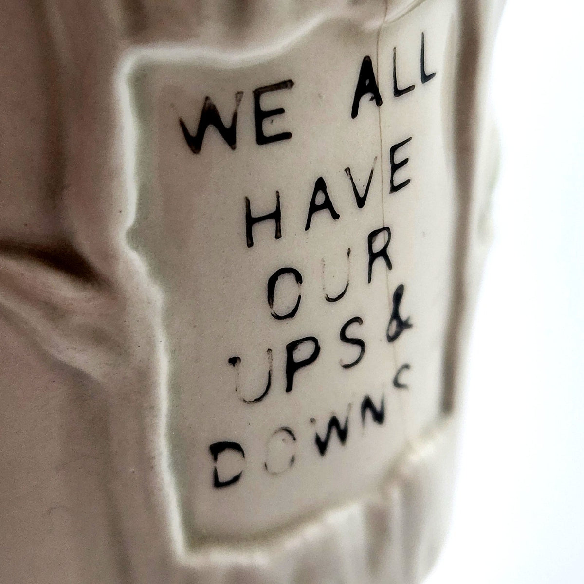 Vintage Enesco Owl Mom Stacking Mug | 1970s Ceramic Coffee Cup Mother's Day Gift