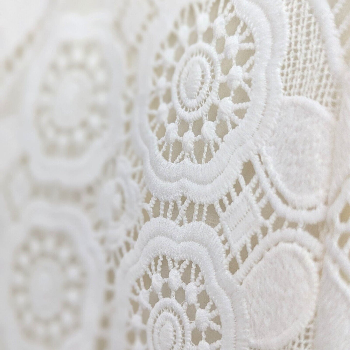 Laundry by Shelli Segal White Geometric Lace Mini Dress | Women's 6