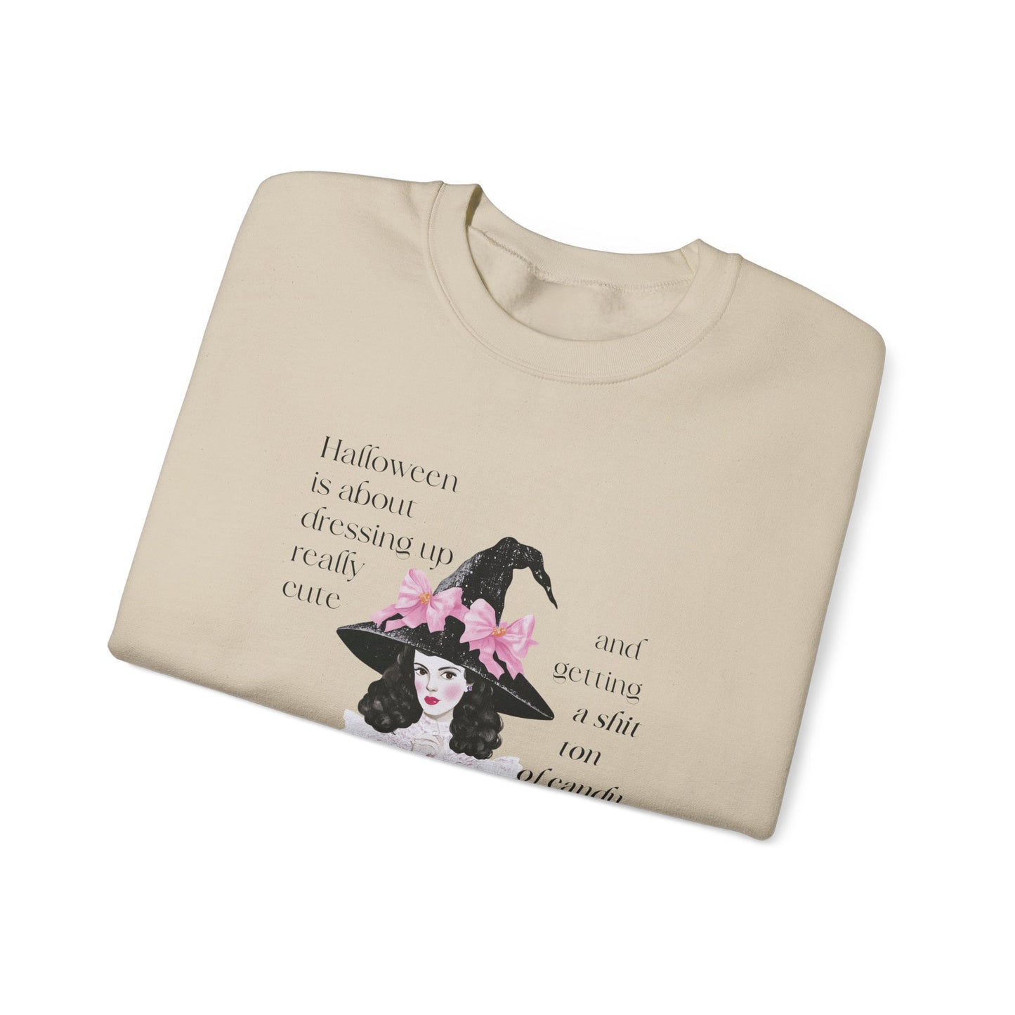 Elizabeth Krebs Halloween Witch Graphic Crewneck