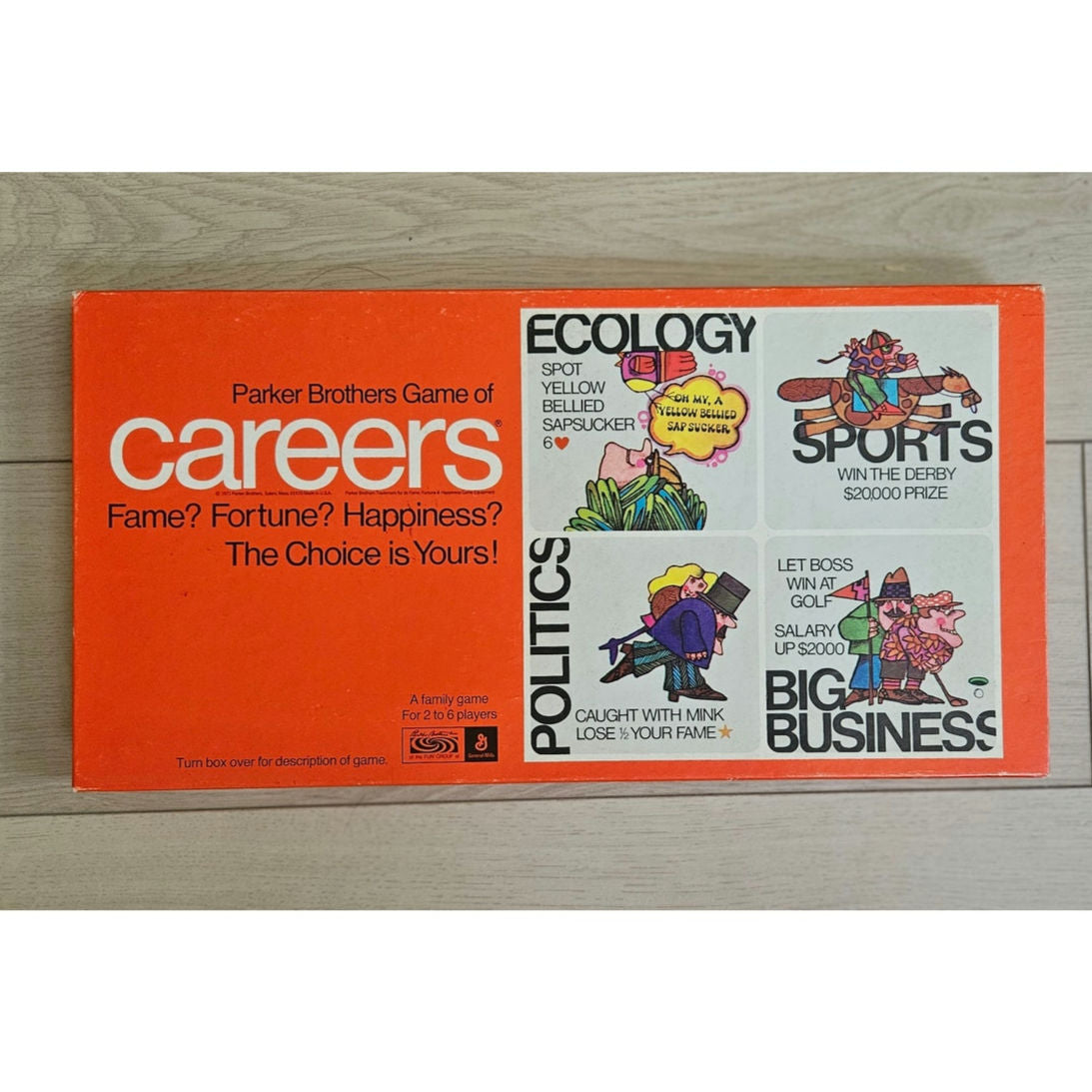 1971 Parker Brothers Careers Board Game