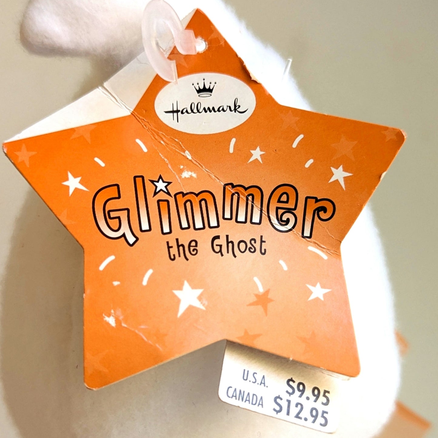 Vintage Y2K Hallmark “Glimmer the Ghost” Halloween Plush