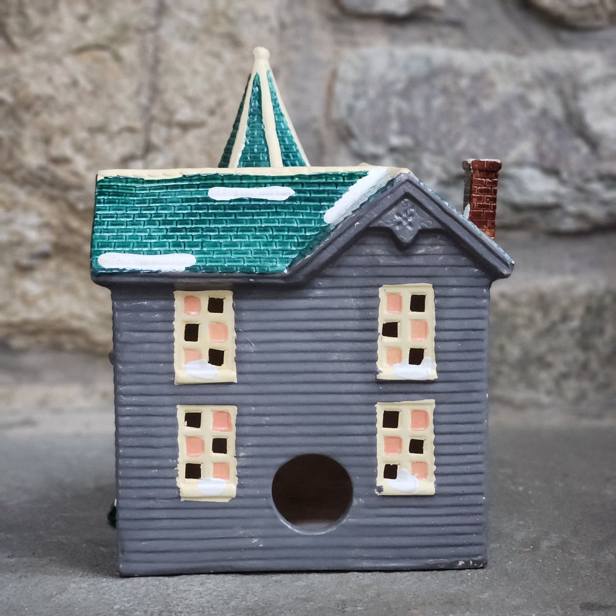 Vintage Dept 56 Bayport Snowhouse Series Lighted House | 80s Victorian Christmas