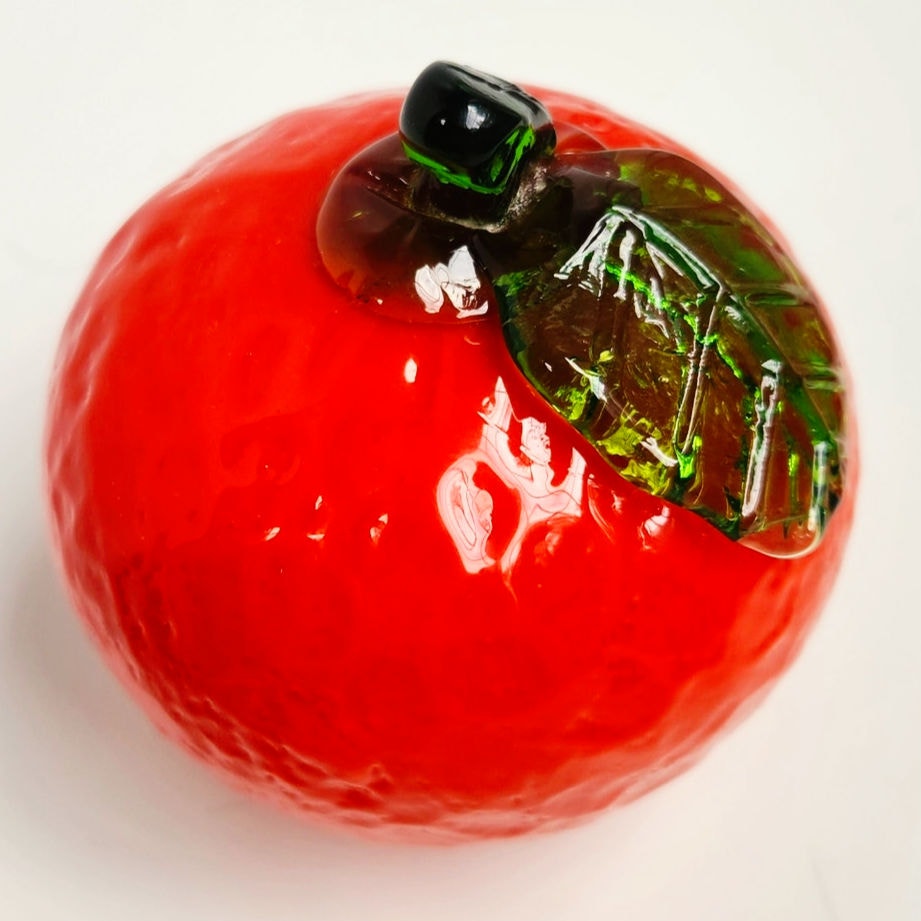 Mid-Century Hand Blown Glass Fruit & Vegetable Set