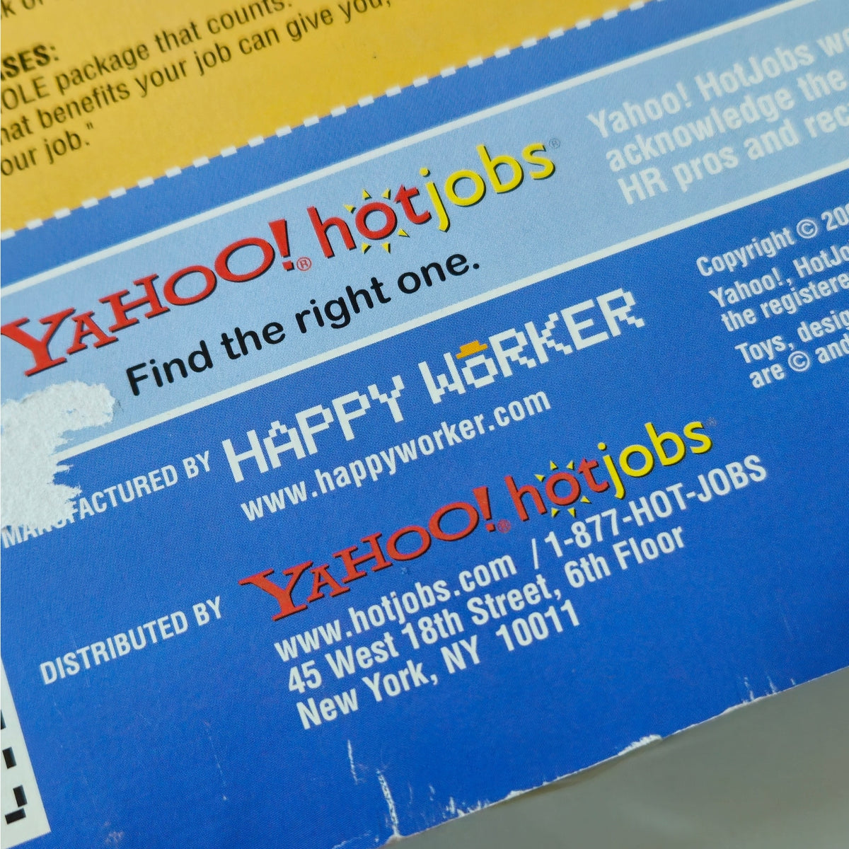 NIB Vintage Yahoo! HotJobs Super Recruiter Action Figure | Y2K 2005 HR Promo