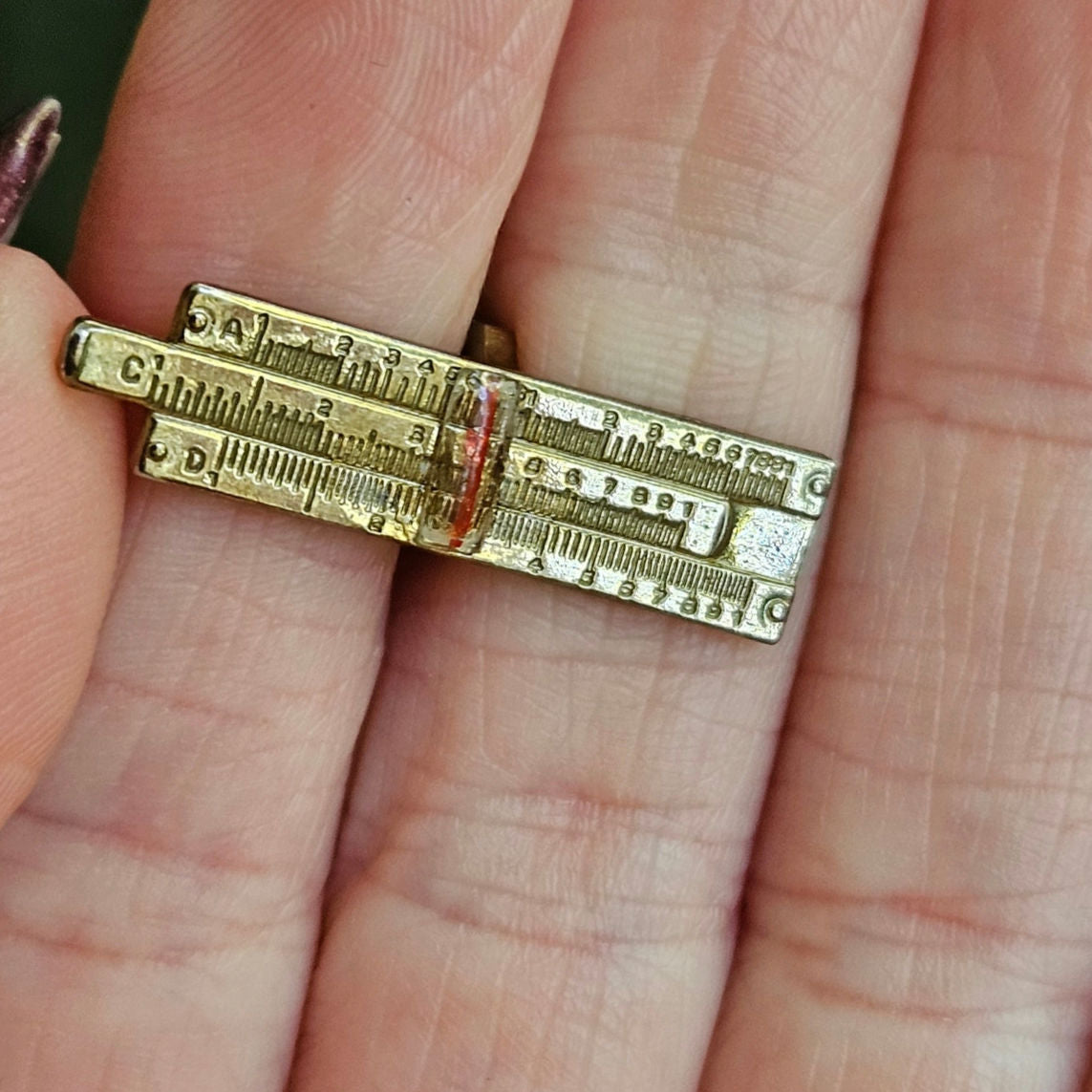 MCM Slide Rule Cufflinks