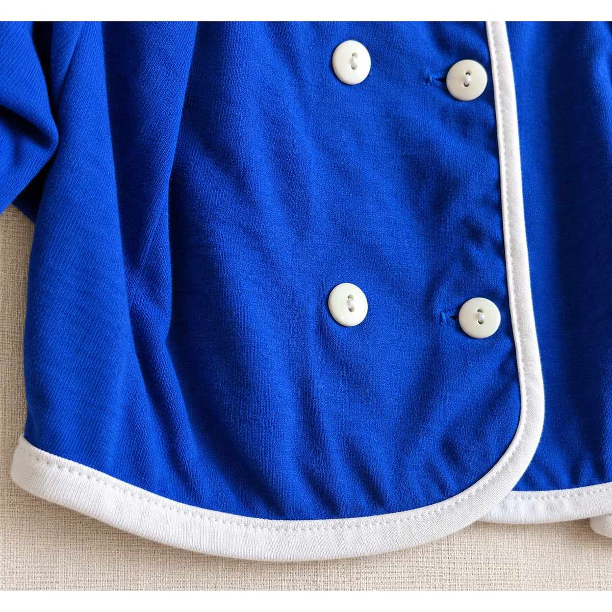 Vintage 1980s Carter's Toddler Blue Rose Bouquet Cardigan Blouse | Girls 3T