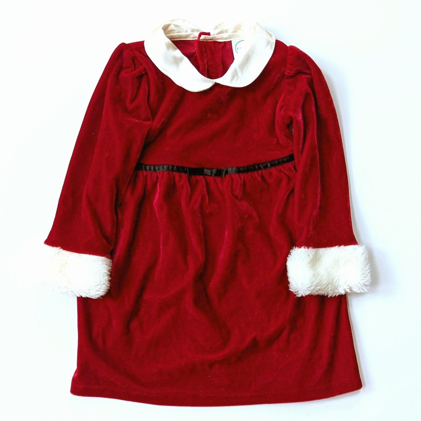 Y2K Red Velvet Christmas Holiday Dress | Girls Size 24M