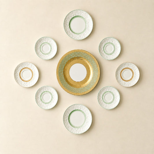 Curated Antique Plate Wall Set | 10-Piece George Jones & Hutschenreuther Gallery