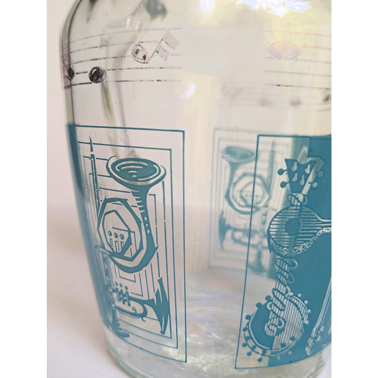 MCM Glass Musical Pitcher