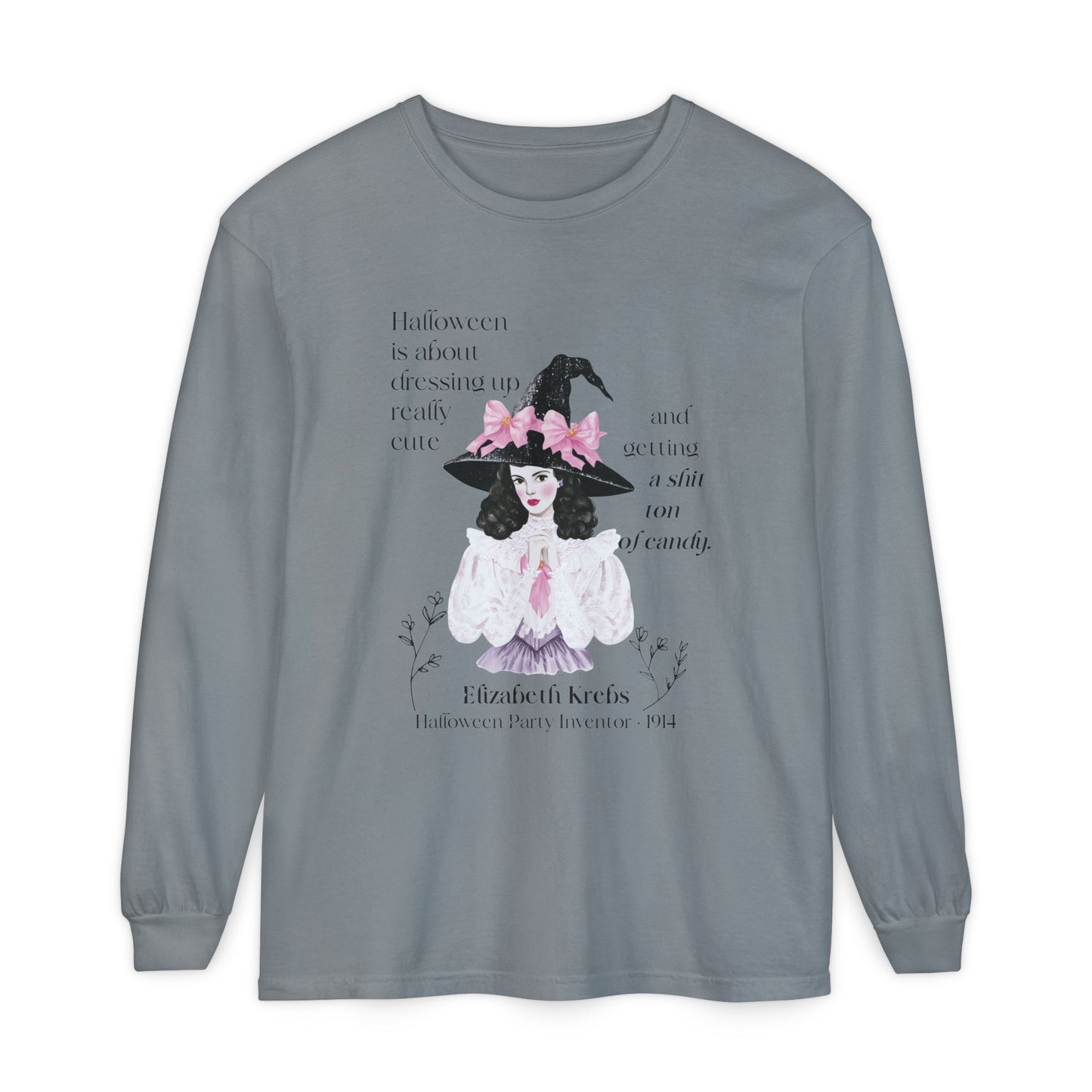 Elizabeth Krebs Halloween Witch Long Sleeve Tee