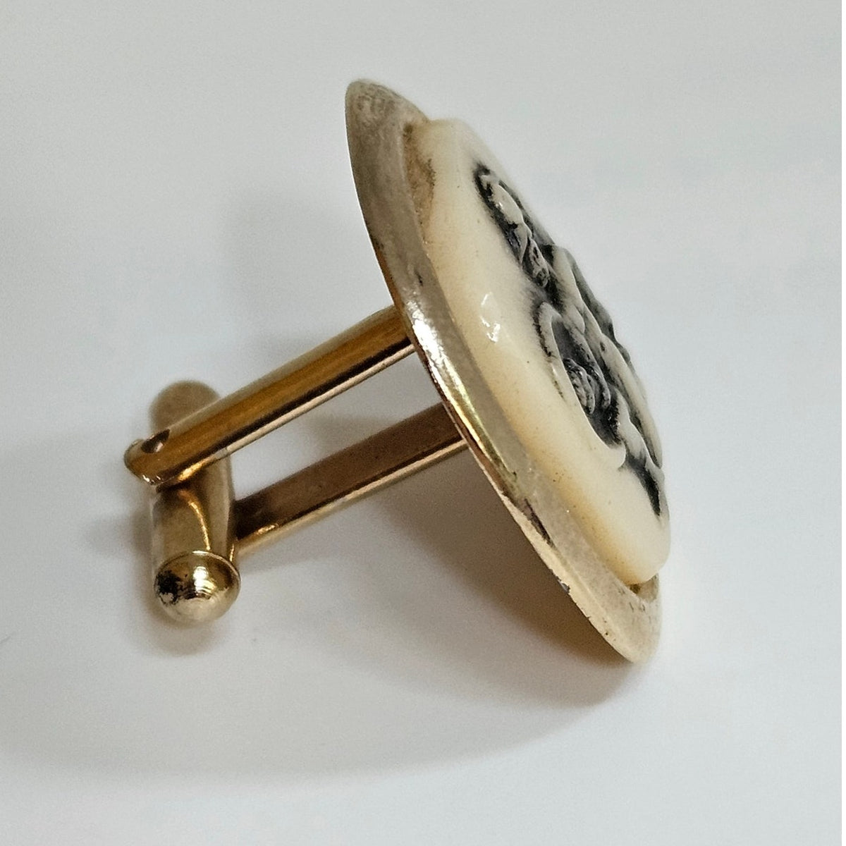 MCM Roman Warrior Cameo Cufflinks