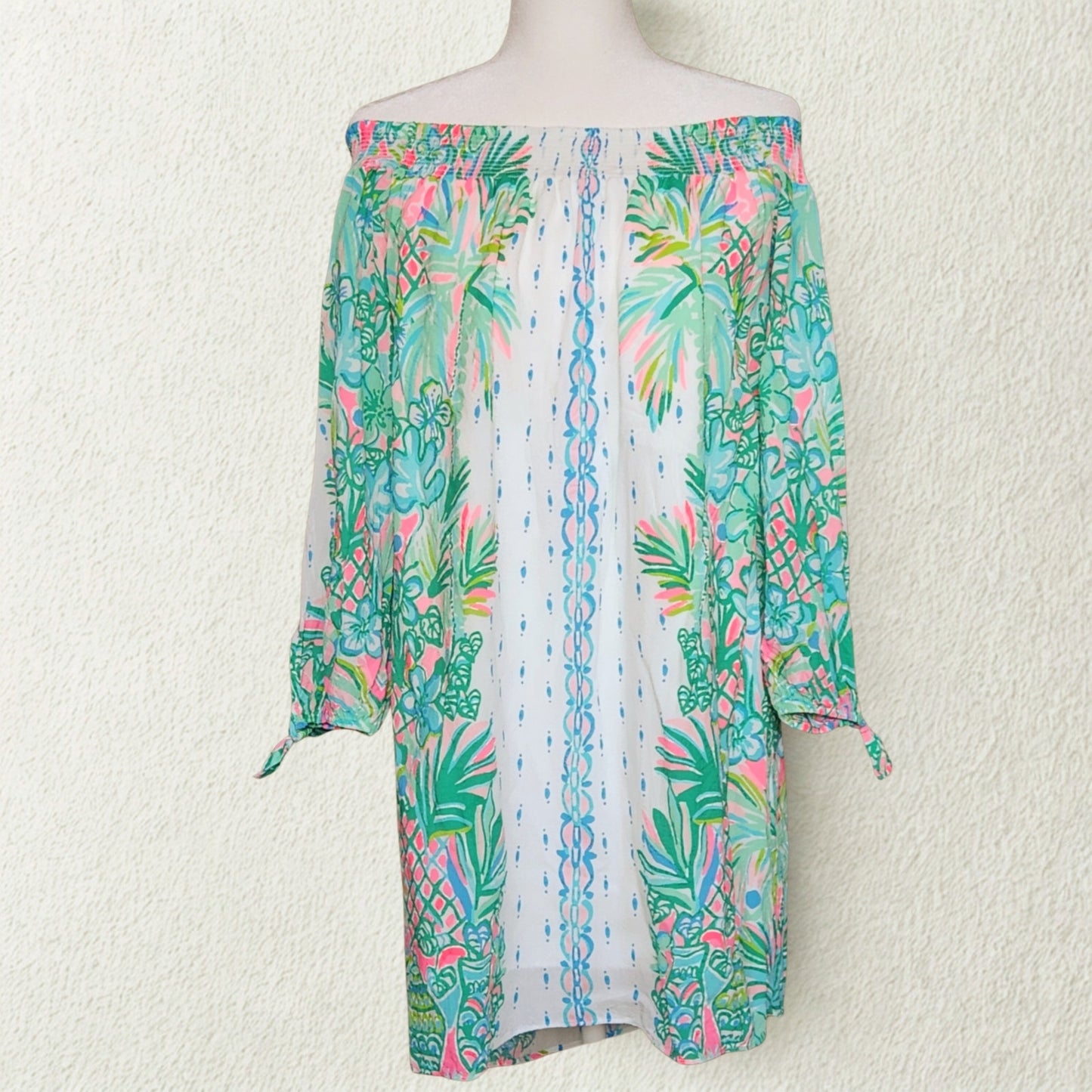 Lilly Pulitzer Maryellen Off Shoulder Dress | Women's M