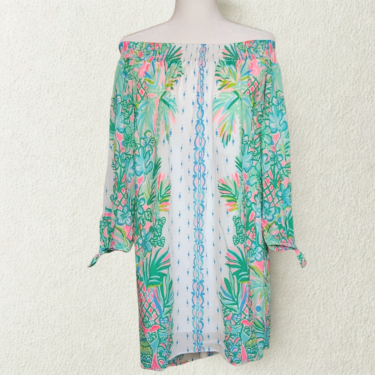 Lilly Pulitzer Maryellen Off Shoulder Dress | Women's M