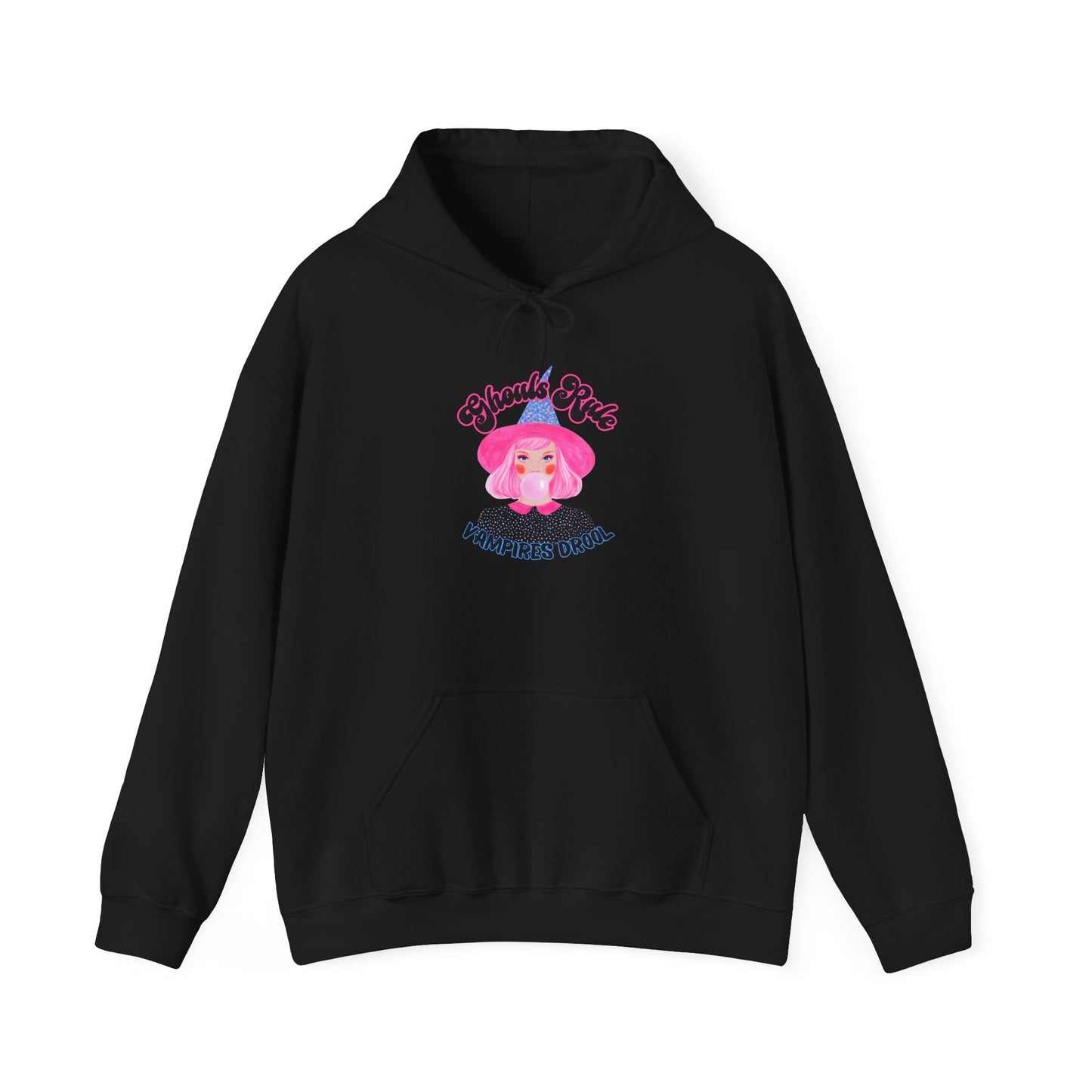 Ghouls Rule Halloween Graphic Hooded Sweatshirt