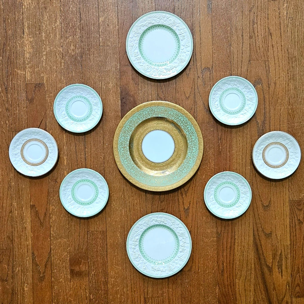 Curated Antique Plate Wall Set | 10-Piece George Jones & Hutschenreuther Gallery