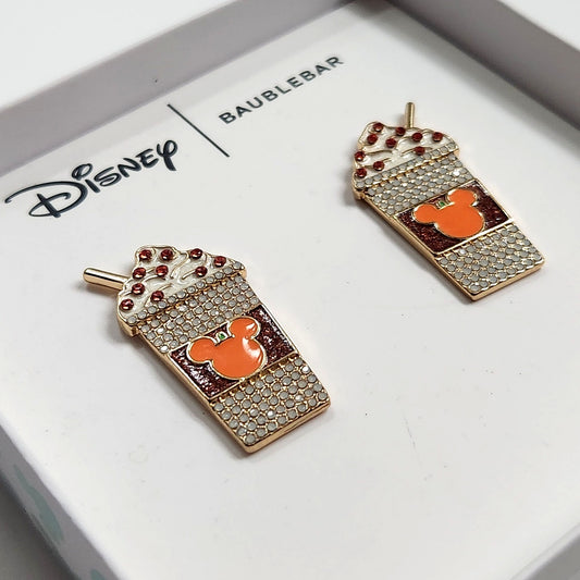 NIB Disney x BaubleBar Pumpkin Spice Latte Earrings – Mickey Mouse Halloween