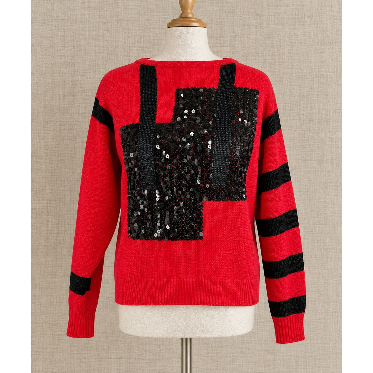 1980s Tricoville Angora Lambswool Sequin Sweater | Women's S