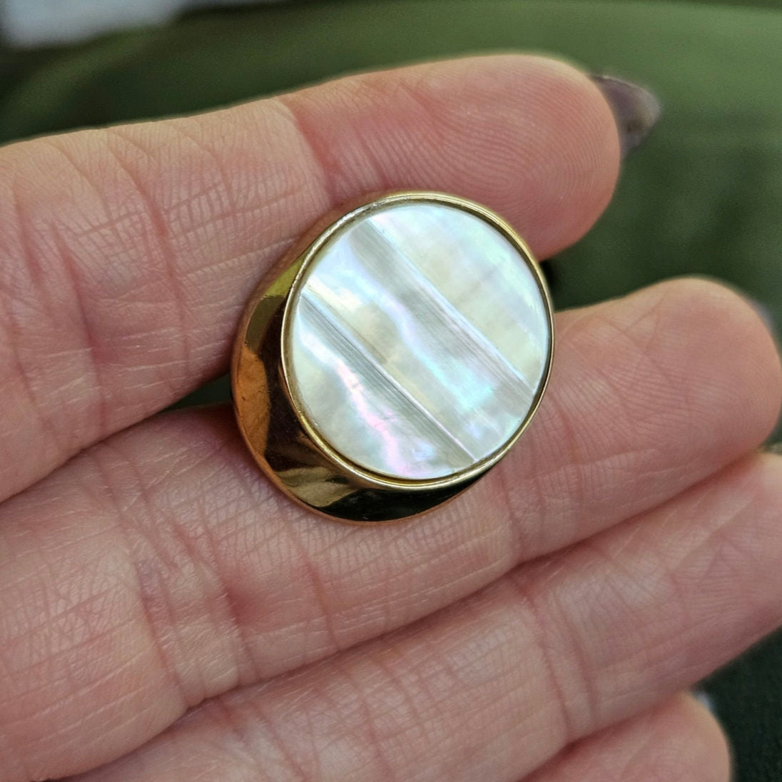 MCM Swank Mother of Pearl Cufflinks