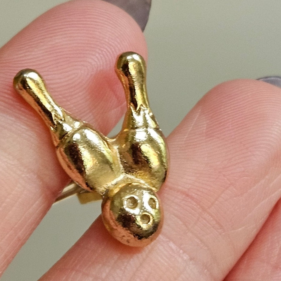 MCM Gold Bowling Cufflinks