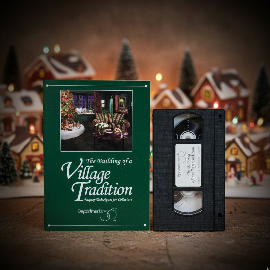Vintage 1994 Dept 56 "The Building of a Village Tradition" VHS & Booklet