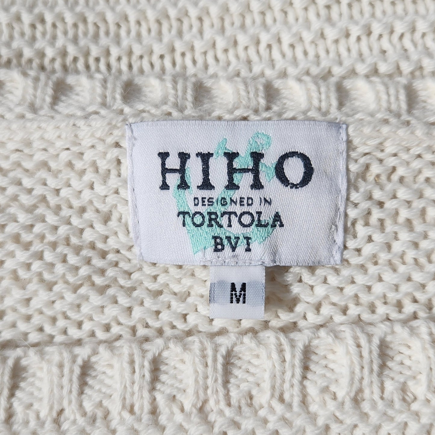 Cream Alpaca Blend Knit Sweater | Women's M | Made in Peru