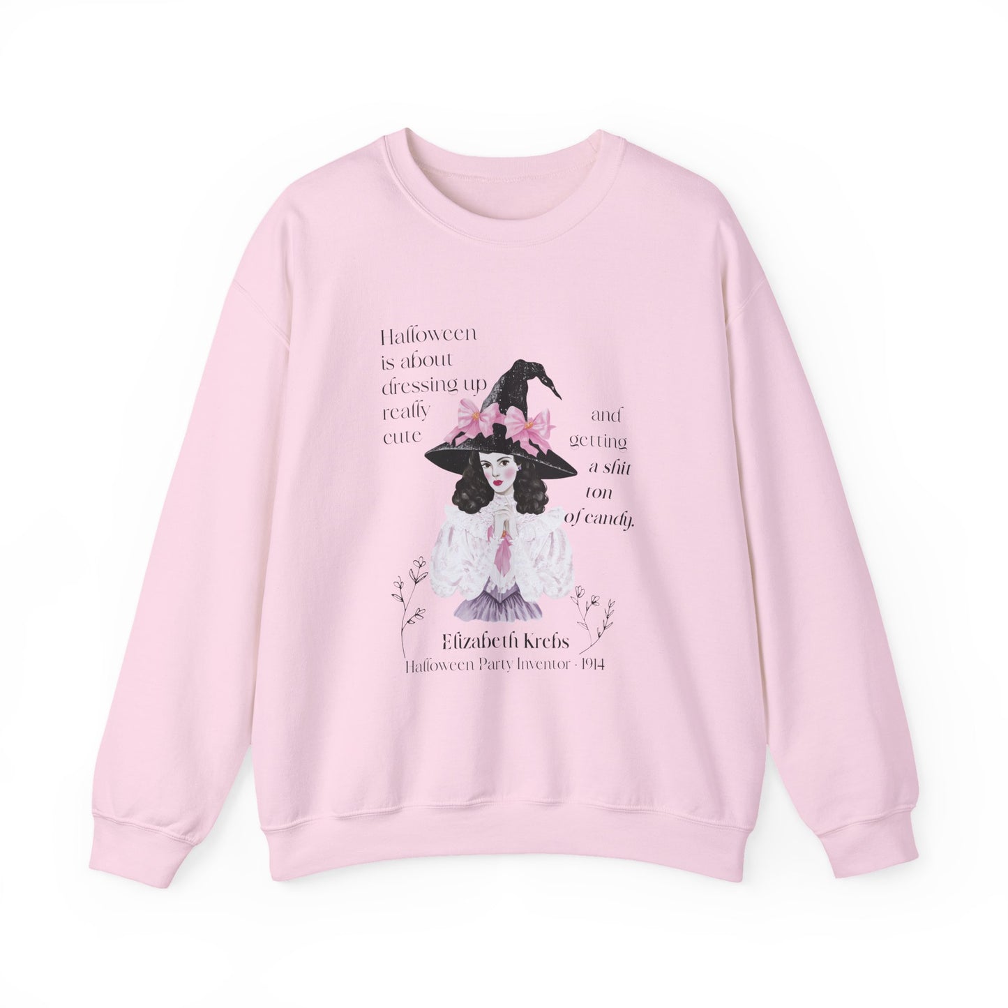 Elizabeth Krebs Halloween Witch Graphic Crewneck