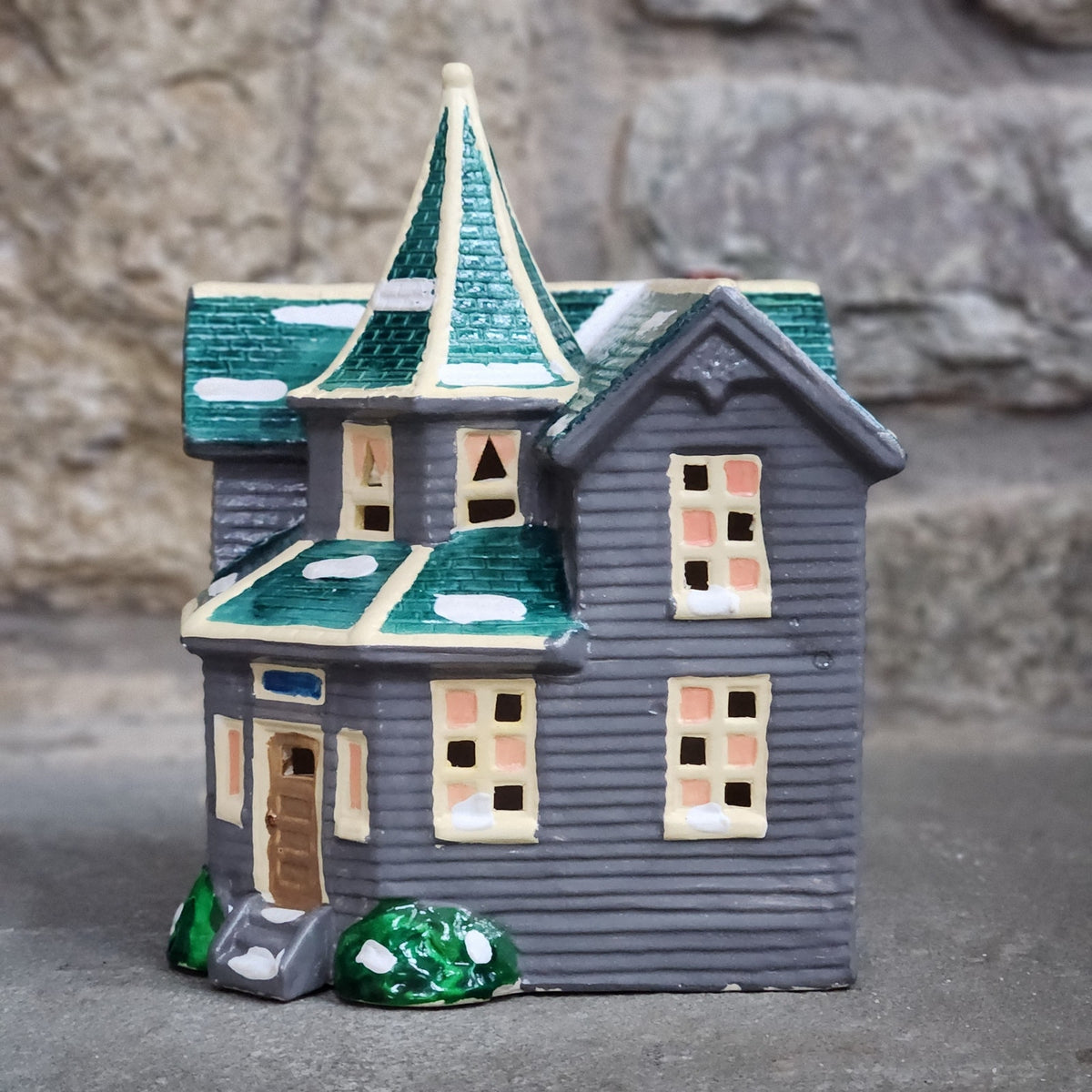 Vintage Dept 56 Bayport Snowhouse Series Lighted House | 80s Victorian Christmas