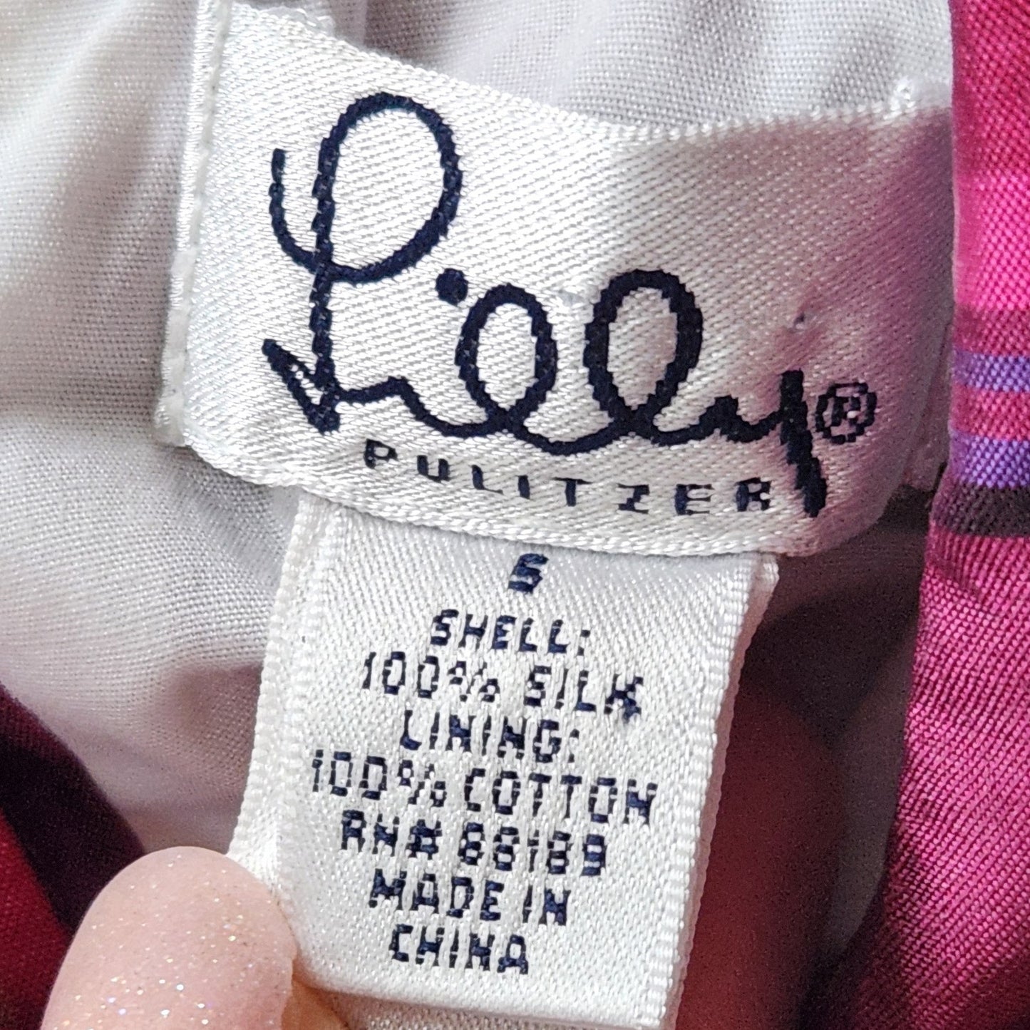 Lilly Pulitzer 100% Silk Plaid Dress | Girls 5