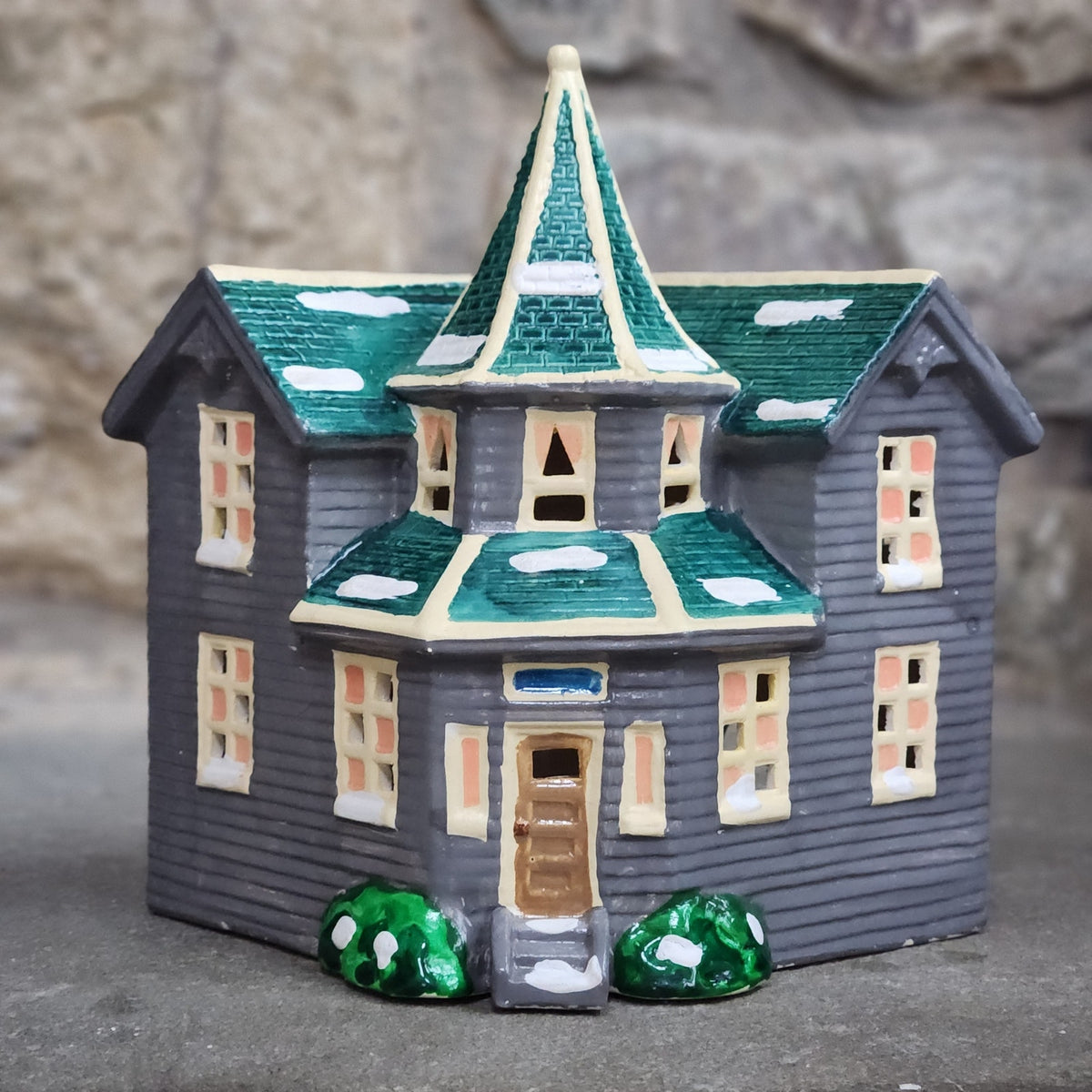 Vintage Dept 56 Bayport Snowhouse Series Lighted House | 80s Victorian Christmas