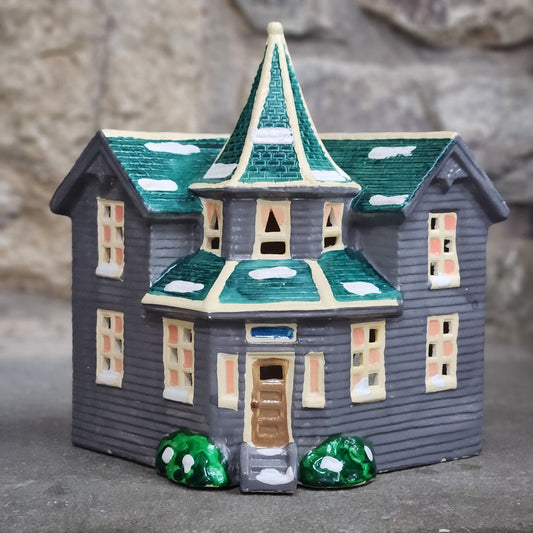 Vintage Dept 56 Bayport Snowhouse Series Lighted House | 80s Victorian Christmas