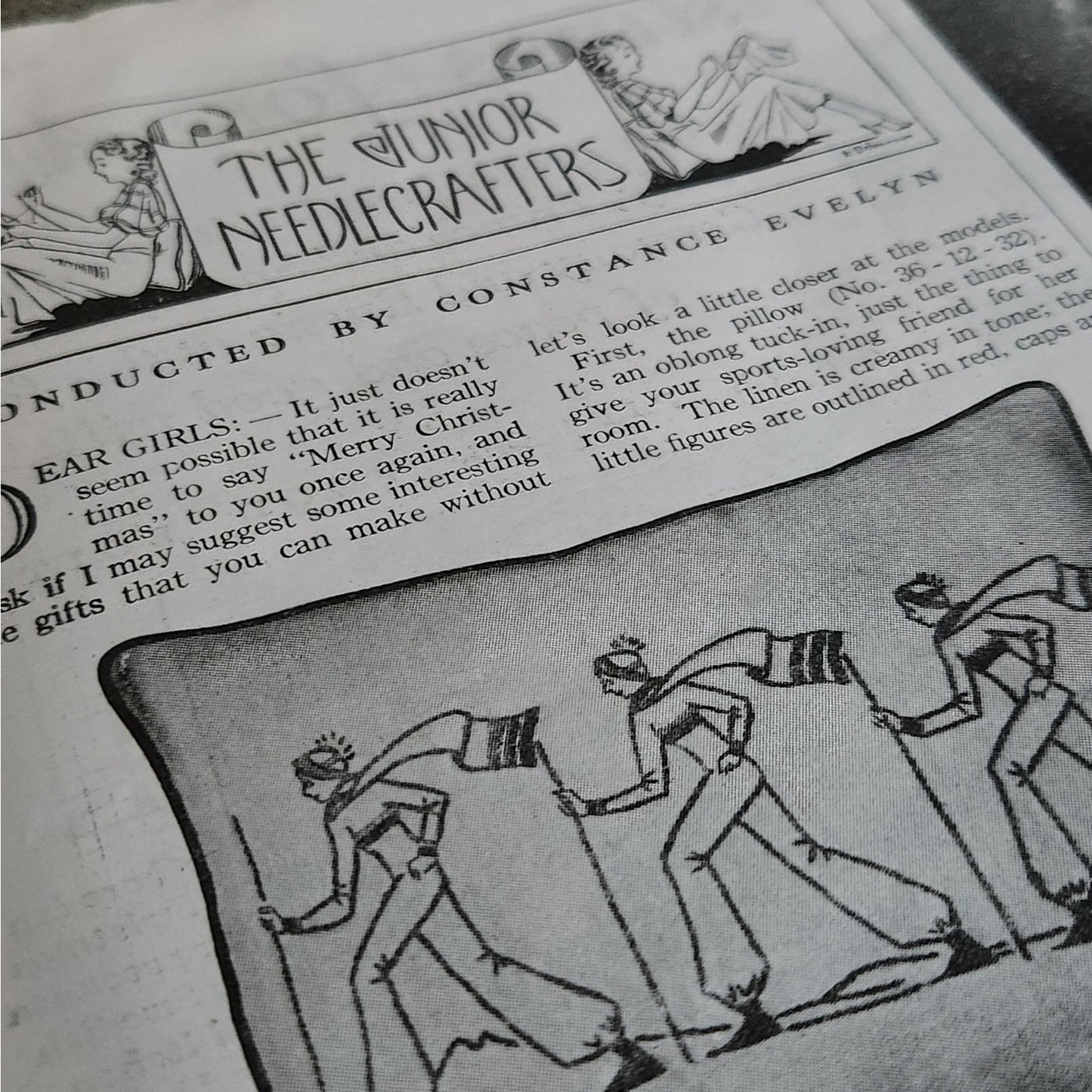 Vintage 1936 Home Arts Needlecraft Magazine – December Christmas Edition